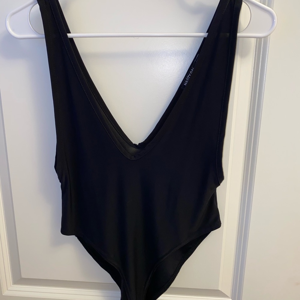 nasty gal deep V bodysuit